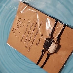 BLACK AND WHITE BRACELETS (FRIENDS,SELF,LOVE)